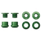 Wolf Tooth Anodized Alloy Chainring Bolts - Green - Set of 4 - 6mm