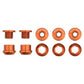 Wolf Tooth Anodized Alloy Chainring Bolts - Orange - Set of 5 - 6mm