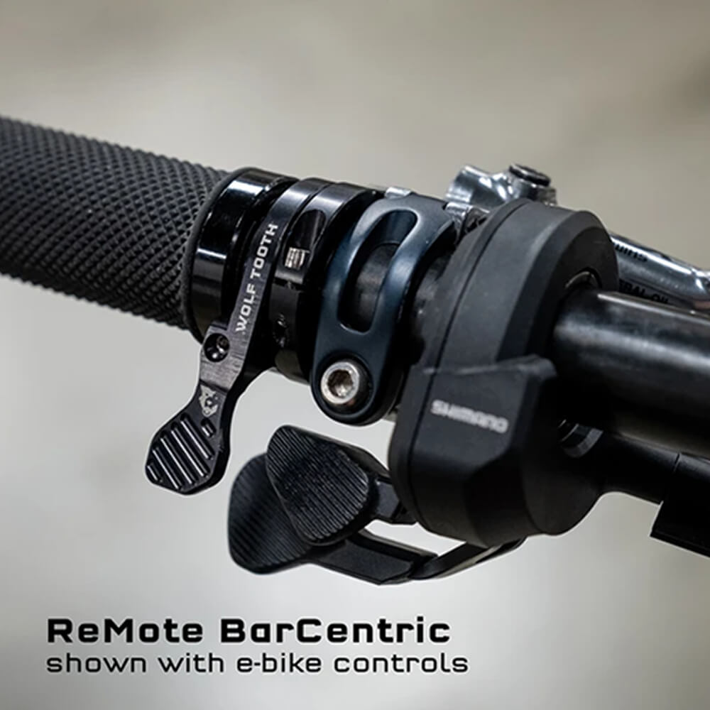 Wolf Tooth Barcentric Dropper Remote - Black - 22.2mm Bar Clamp
