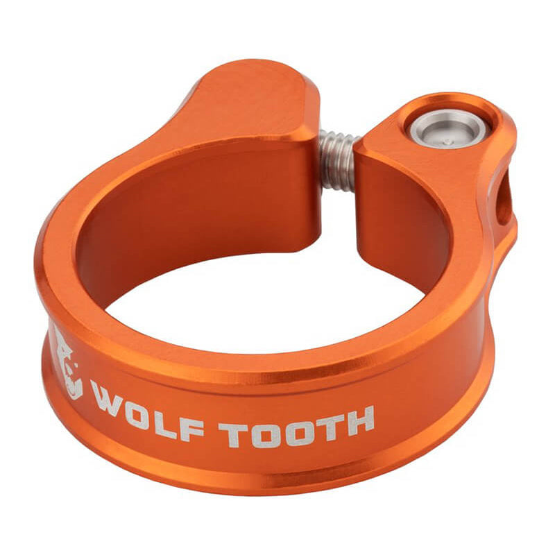 Wolf Tooth Bolt Up Seatpost Clamp - 28.6mm - Orange