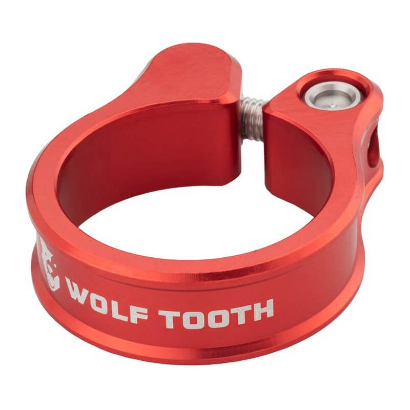 Wolf Tooth Bolt Up Seatpost Clamp - 34.9mm - Red