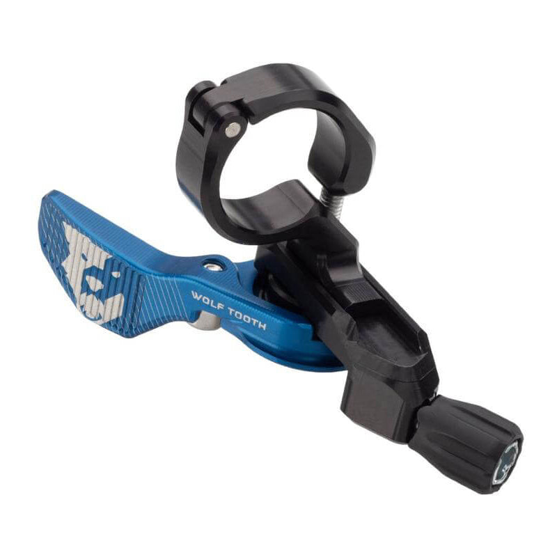 Wolf Tooth Dropper ReMote Lever - Blue - Standard Action - 22.2mm Bar Clamp