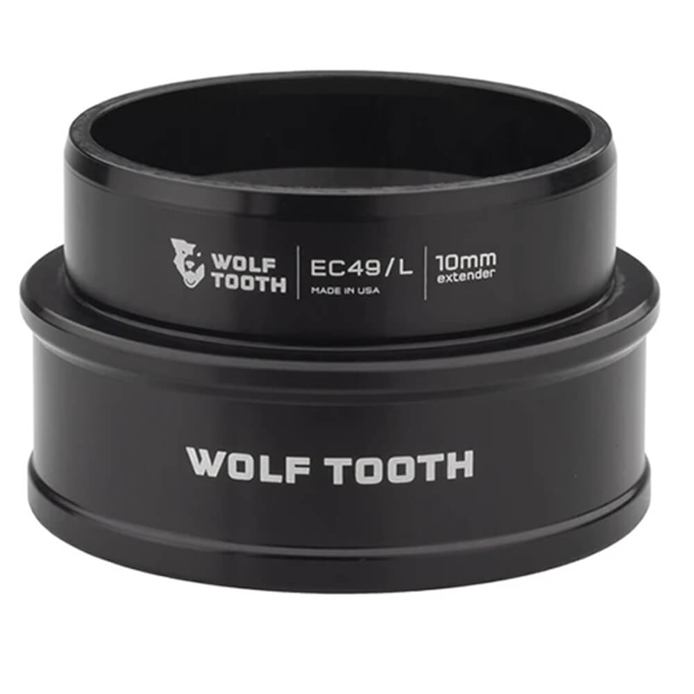 Wolf Tooth Lower Headest Cup Extender - Black - EC49-40 - 10mm