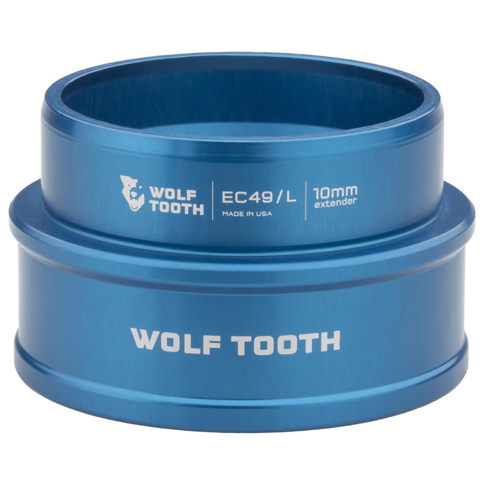 Wolf Tooth Lower Headest Cup Extender - Blue - EC49-40 - 10mm