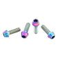 Wolf Tooth Titanium Water Bottle Cage Bolts - Oil Slick - Standard Head