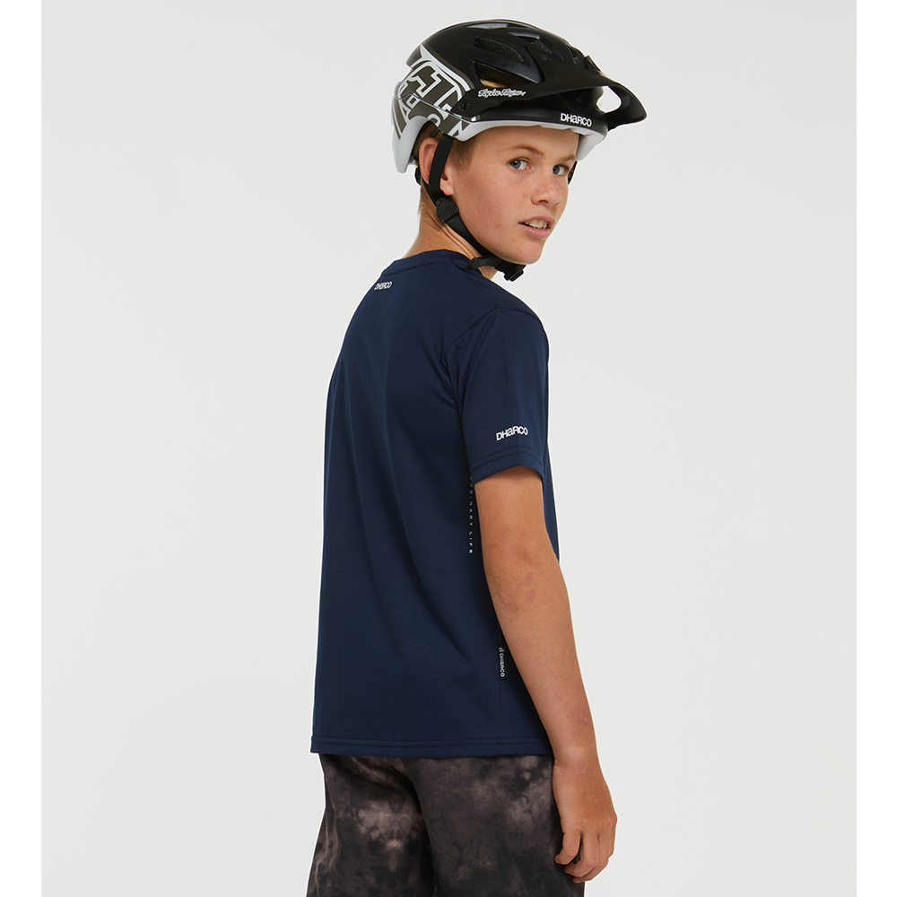 DHaRCO Youth Short Sleeve Tech Tee - Youth L - Neon Navy
