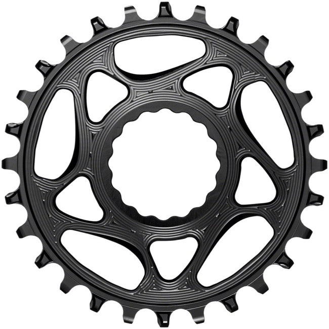 absoluteBLACK Direct Mount Narrow Wide Chainring - Race Face - Easton Cinch Direct Mount - 3mm Boost - Round - Black - 9-12 Speed - 28T