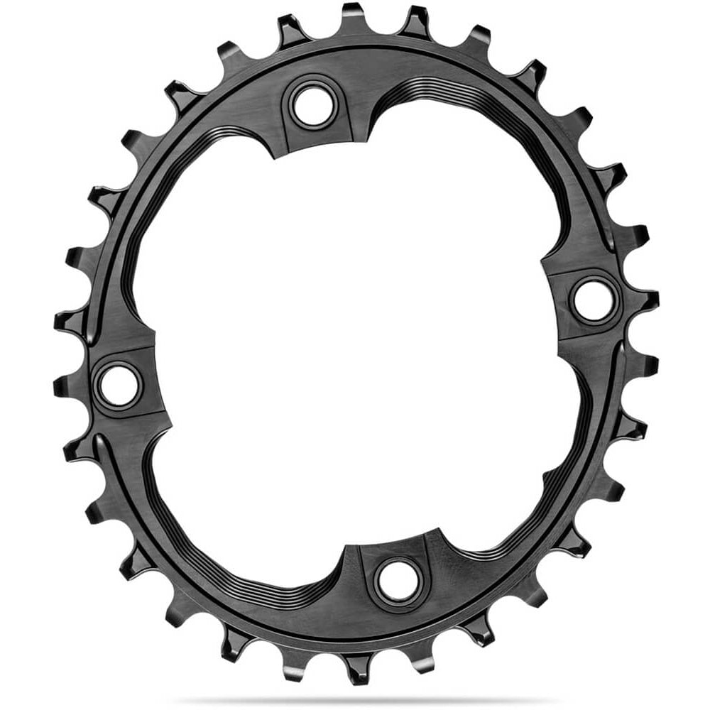 absoluteBLACK 4 Bolt Narrow Wide Chainring - 94 BCD - SRAM - Oval - Black - 9-12 Speed - 34T