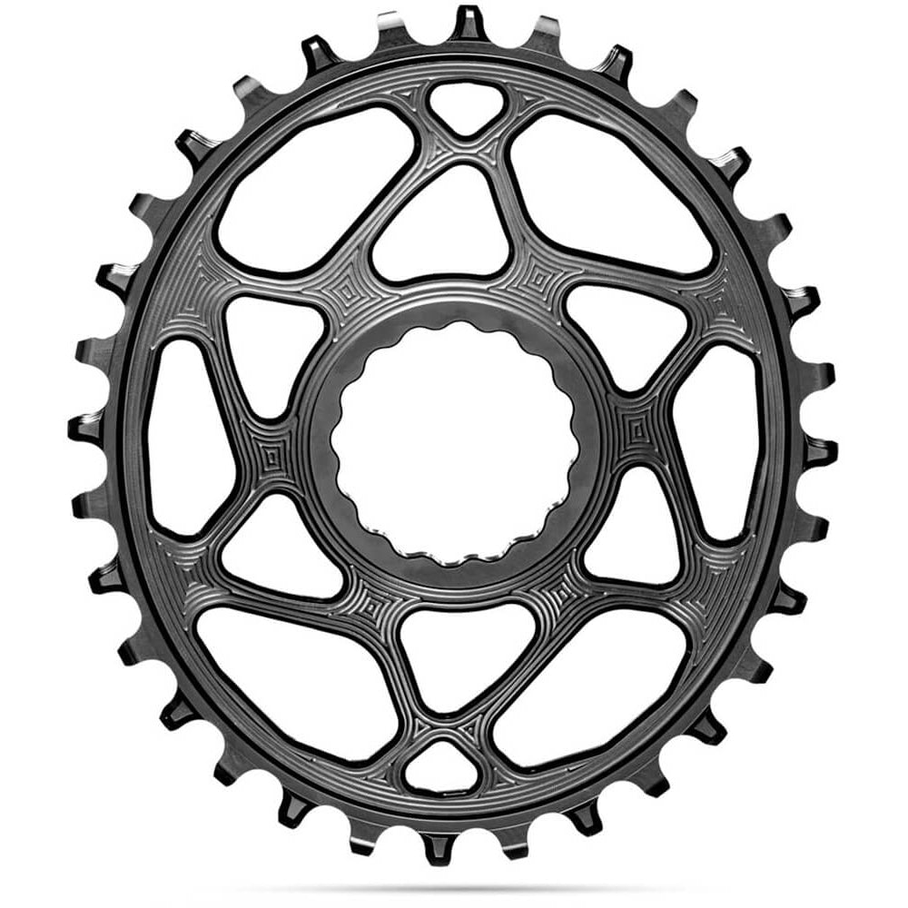 absoluteBLACK Direct Mount Narrow Wide Chainring - Race Face - Easton Cinch Direct Mount - 3mm Boost - Oval - Black - 12 Speed Shimano - 34T