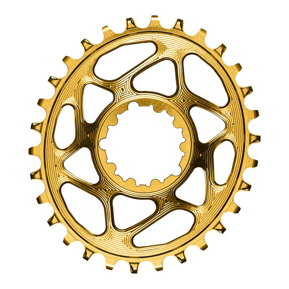 absoluteBLACK Direct Mount Narrow Wide Chainring - SRAM Direct Mount - 3mm Boost - Oval - Gold - 9-12 Speed - 28T