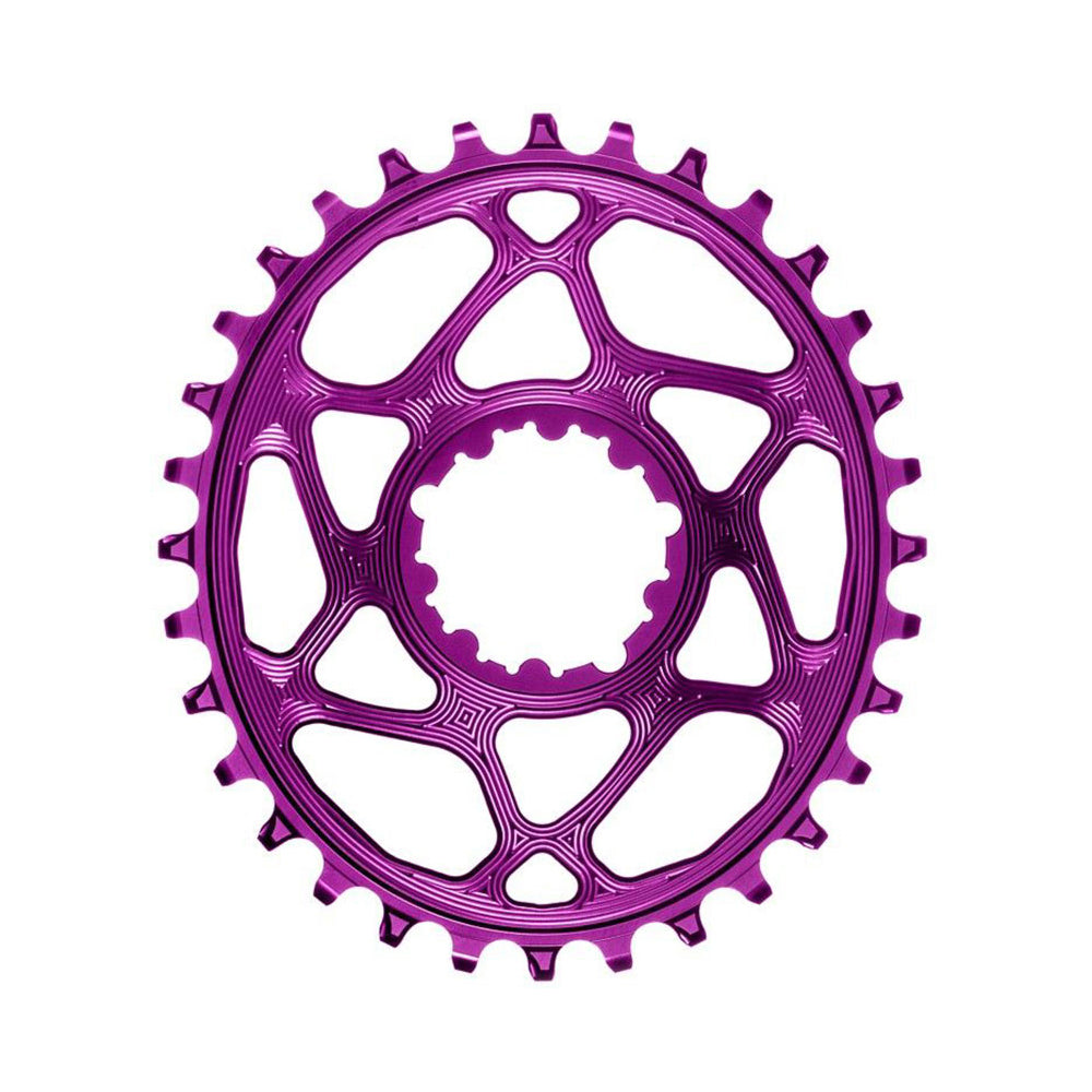 absoluteBLACK Direct Mount Narrow Wide Chainring - SRAM Direct Mount - 3mm Boost - Oval - Purple - 9-12 Speed - 34T