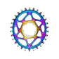 absoluteBLACK Direct Mount Narrow Wide PVD Chainring - SRAM Direct Mount - 3mm Boost - Oval - PVD Rainbow - 9-12 Speed - 32T
