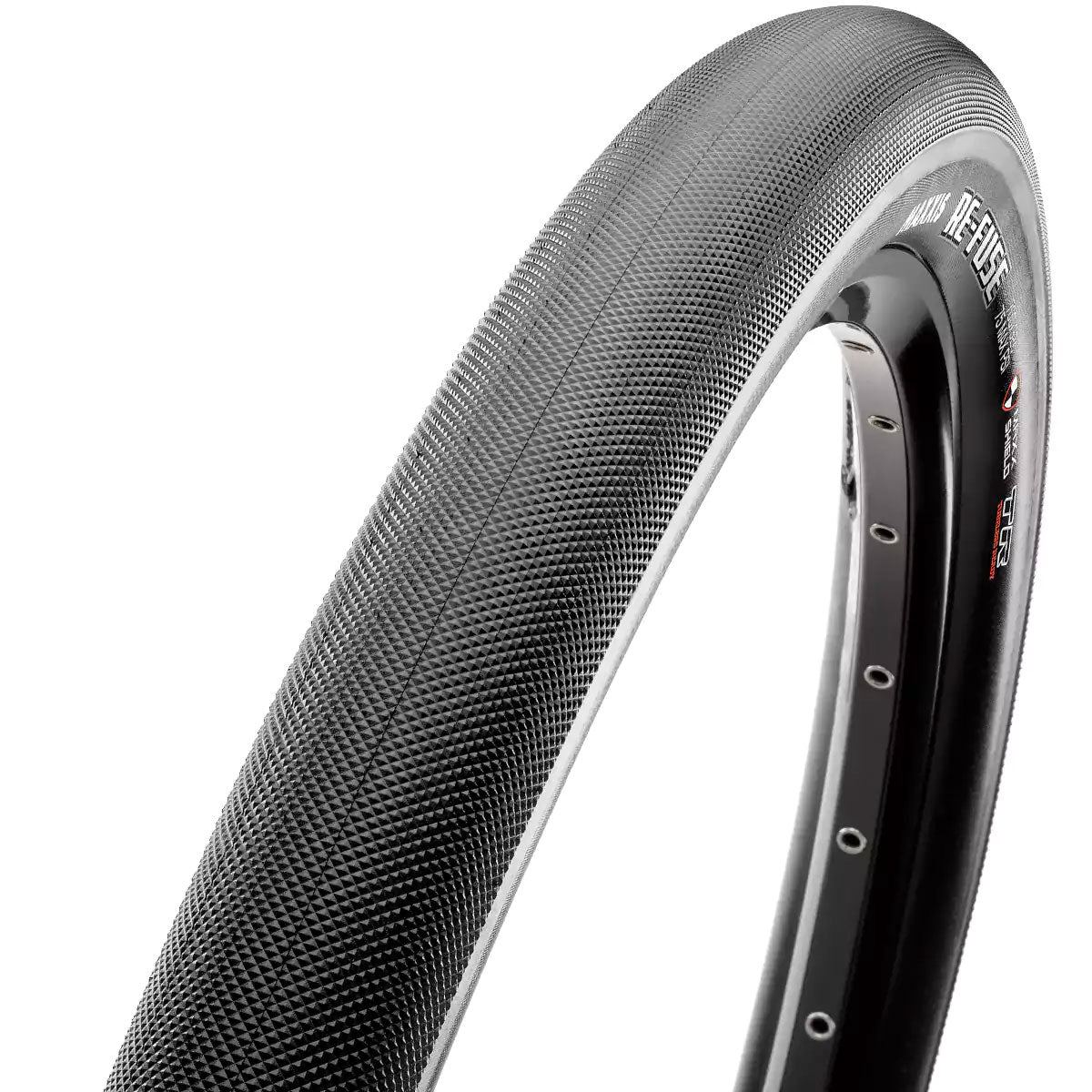 Maxxis Refuse Tyre - Black - TR Kevlar Folding - Maxx Shield - Single Compound - 40c - 700c