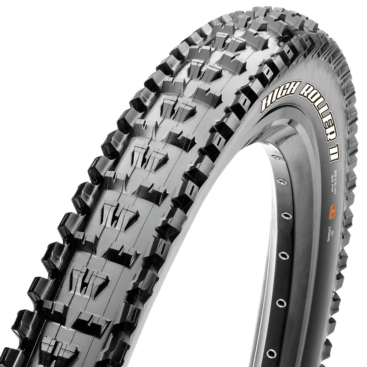 Maxxis Highroller 2 Tyre - Kevlar Folding - EXO - Dual Compound - 2.4 Inch - 26 Inch