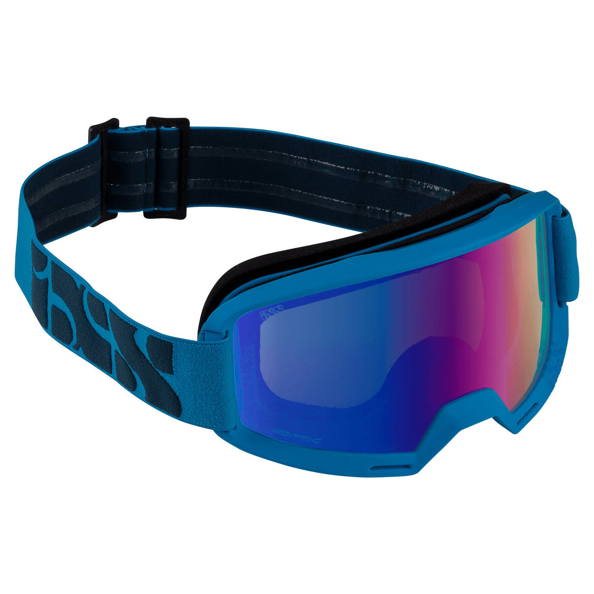 iXS Hack Goggles - Racing Blue - Mirror Cobalt Lens
