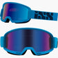 iXS Hack Goggles - Racing Blue - Mirror Cobalt Lens