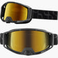 iXS Trigger Goggles - One Size Fits Most - Black - Mirror Gold Lens