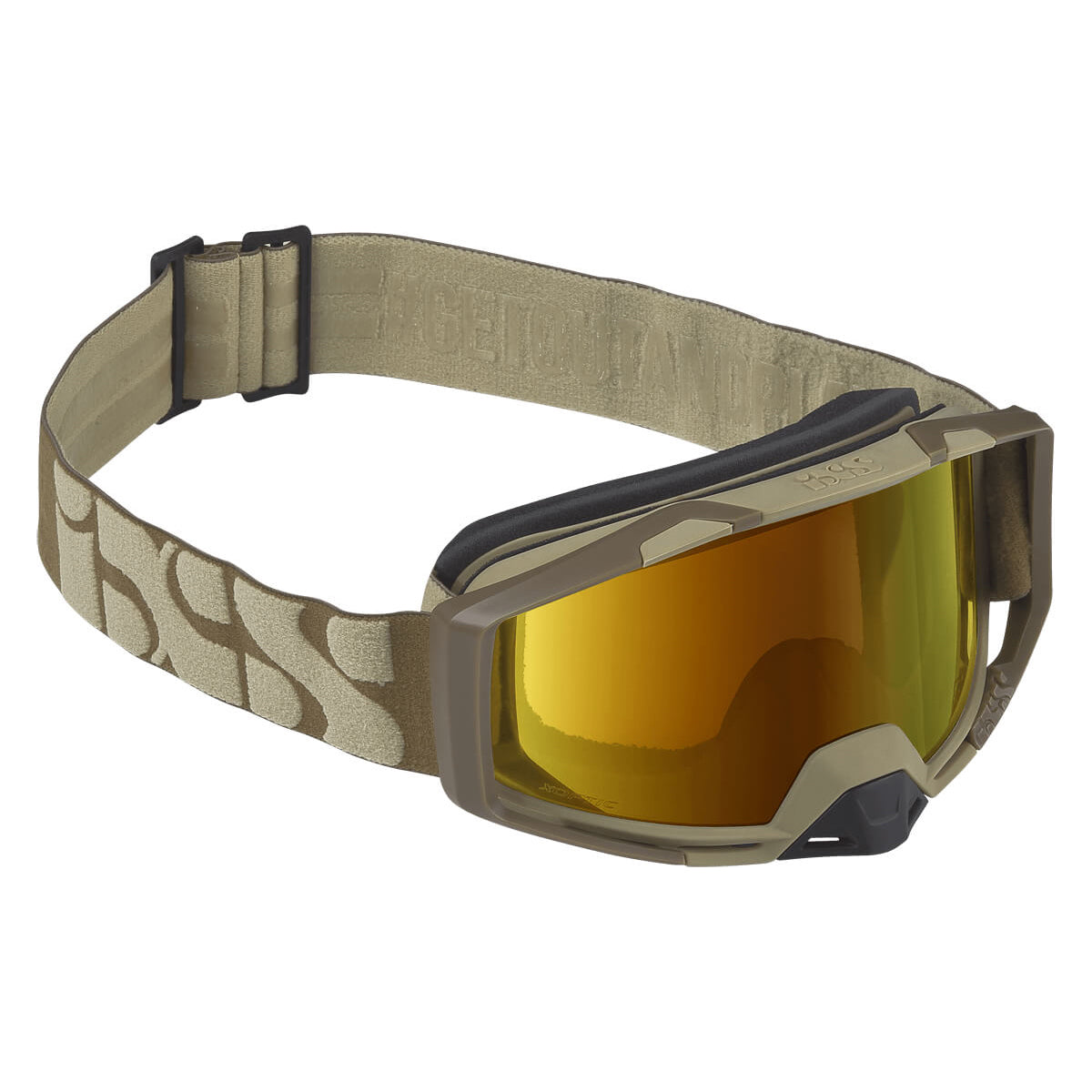 iXS Trigger Goggles - Camel - Mirror Gold Lens