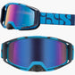 iXS Trigger Goggles - Racing Blue - Mirror Cobalt Lens