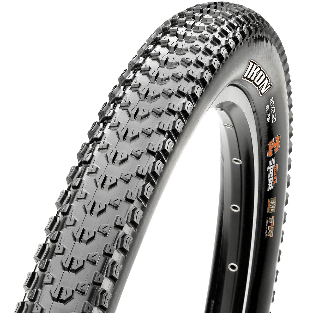 Maxxis Ikon Tyre - 27.5 Inch - 2.2 Inch - No - Single Compound - Single Ply - Hard - Light Duty Protection - Wire - Black