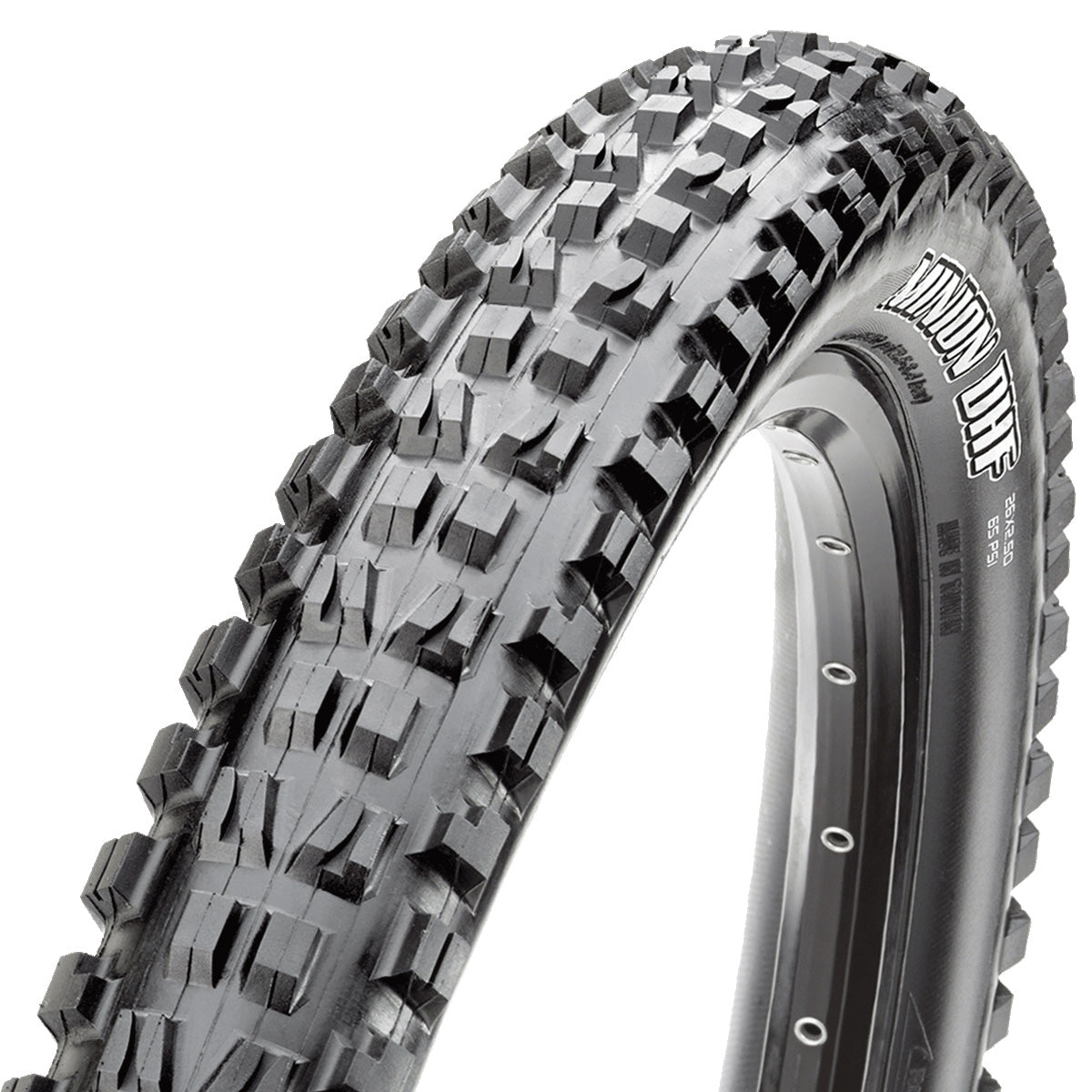 Maxxis Minion DHF Tyre - Black - Kevlar Folding - Single Ply - Single Compound - 2.4 Inch - 20 Inch