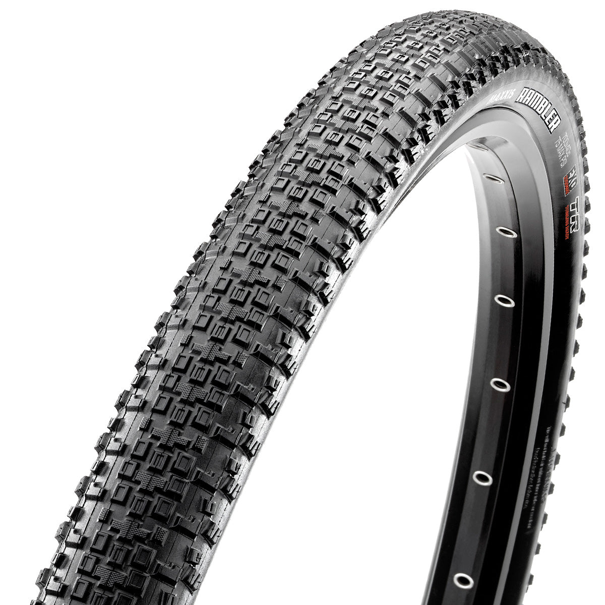 Maxxis Rambler Gravel Tyre - Black - TR Carbon Folding - Silkshield 60TPI - Dual Compound - 45c - 700c