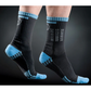 Rubber Side Down Unisex Trail Socks - L - Black - Grey - Blue