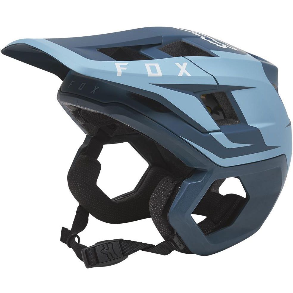 Fox Dropframe Pro MIPS Helmet - M - Sideswipe Slate Blue - CE Standard