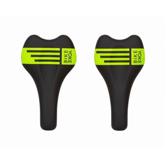 Bikeyoke Sagma Carbon Saddle - Lime - Carbon Fibre - 142mm