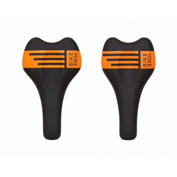 Bikeyoke Sagma Carbon Saddle - Orange - Carbon Fibre - 142mm