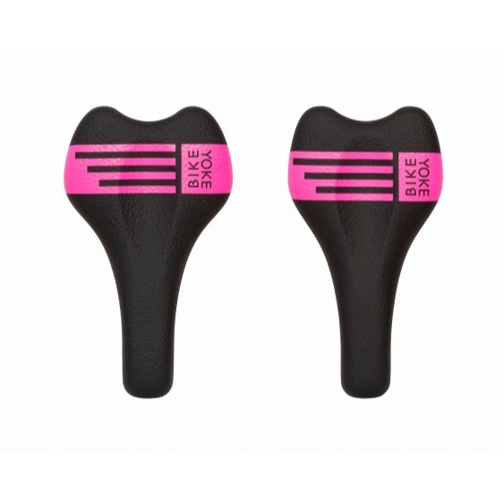 Bikeyoke Sagma Carbon Saddle - Pink - Carbon Fibre - 142mm