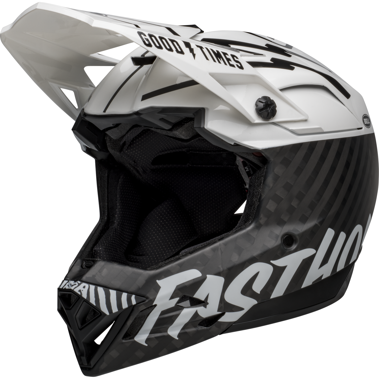 Bell Full-10 Spherical MIPS Helmet - XS-S - Fasthouse Matte - Gloss White - Black